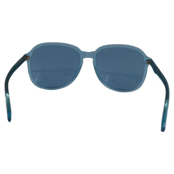 Gucci GG0259S Round Frame Sunglasses in Light Blue Acetate - Picture 3 of 4
